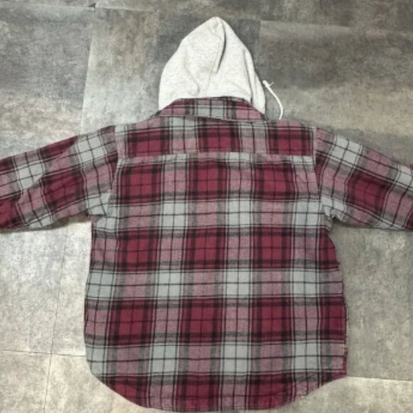 Field Stream Mens XL Flannel Sweatshirt Hoodie Jacket Full Zip Quilted Shacket - Picture 7 of 7